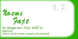 noemi fajt business card